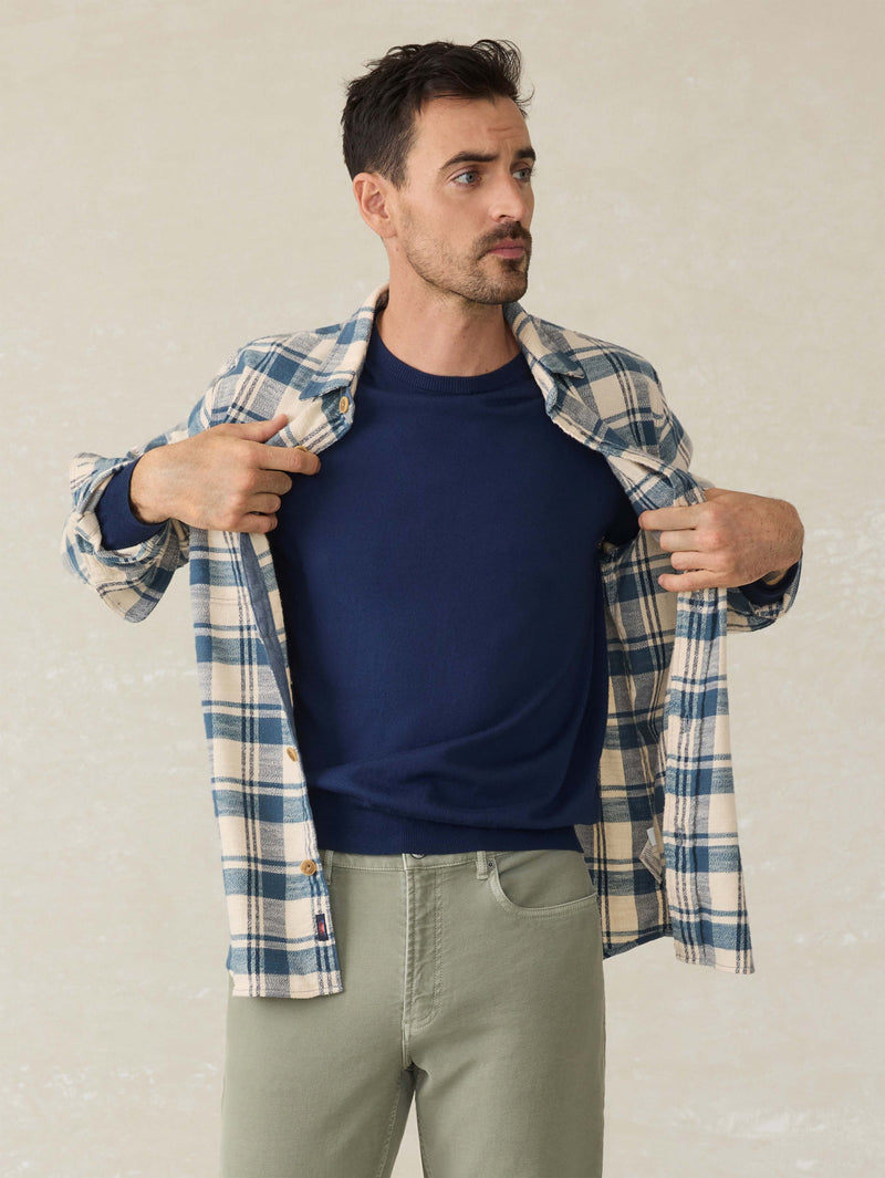 Faherty Men's Movement Crewneck Sweater
