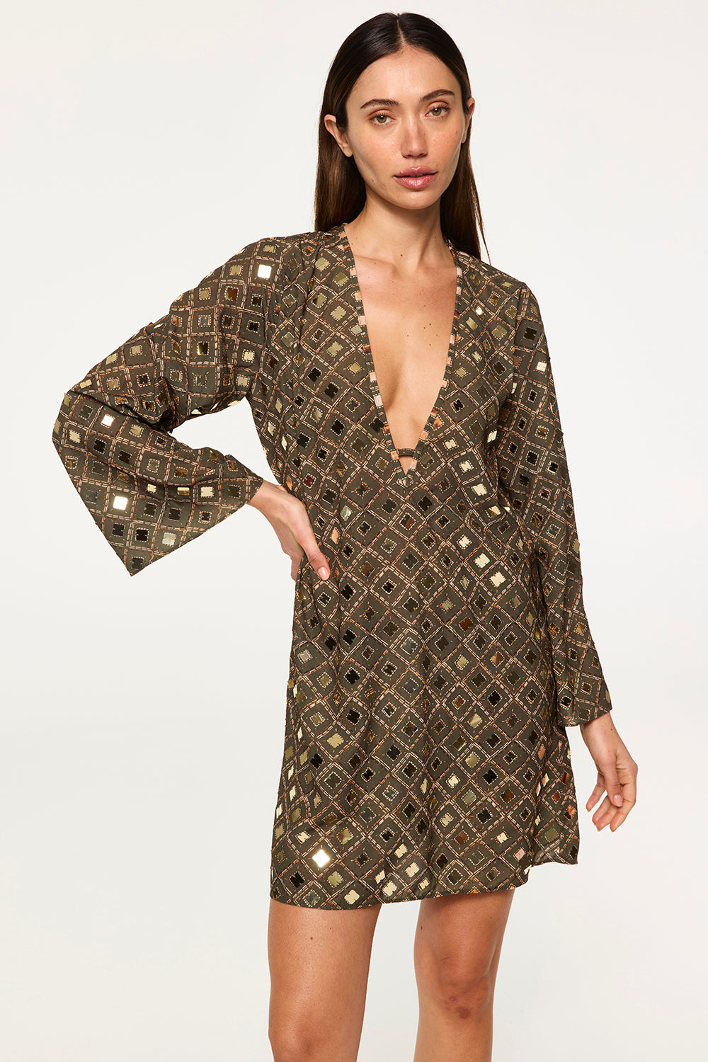 MISA Nuala Dress - Mirrored Tile
