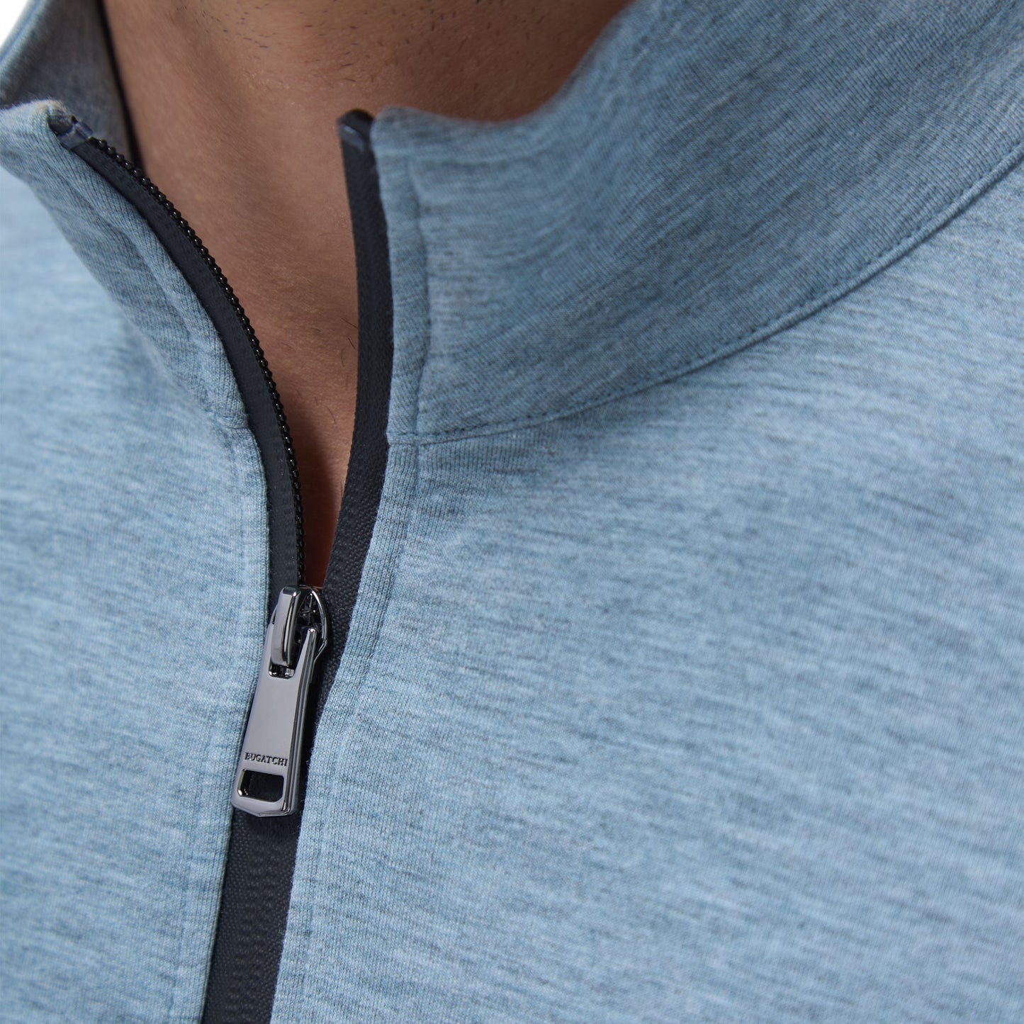 Bugatchi Shark Soft Touch Heather Quarter-Zip Pullover
