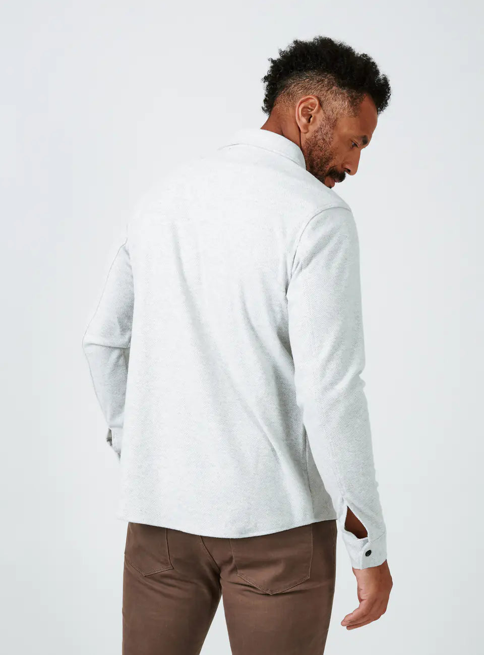 Back of 7 Diamonds Men's Generation 4-Way Stretch Long Sleeve Shirt