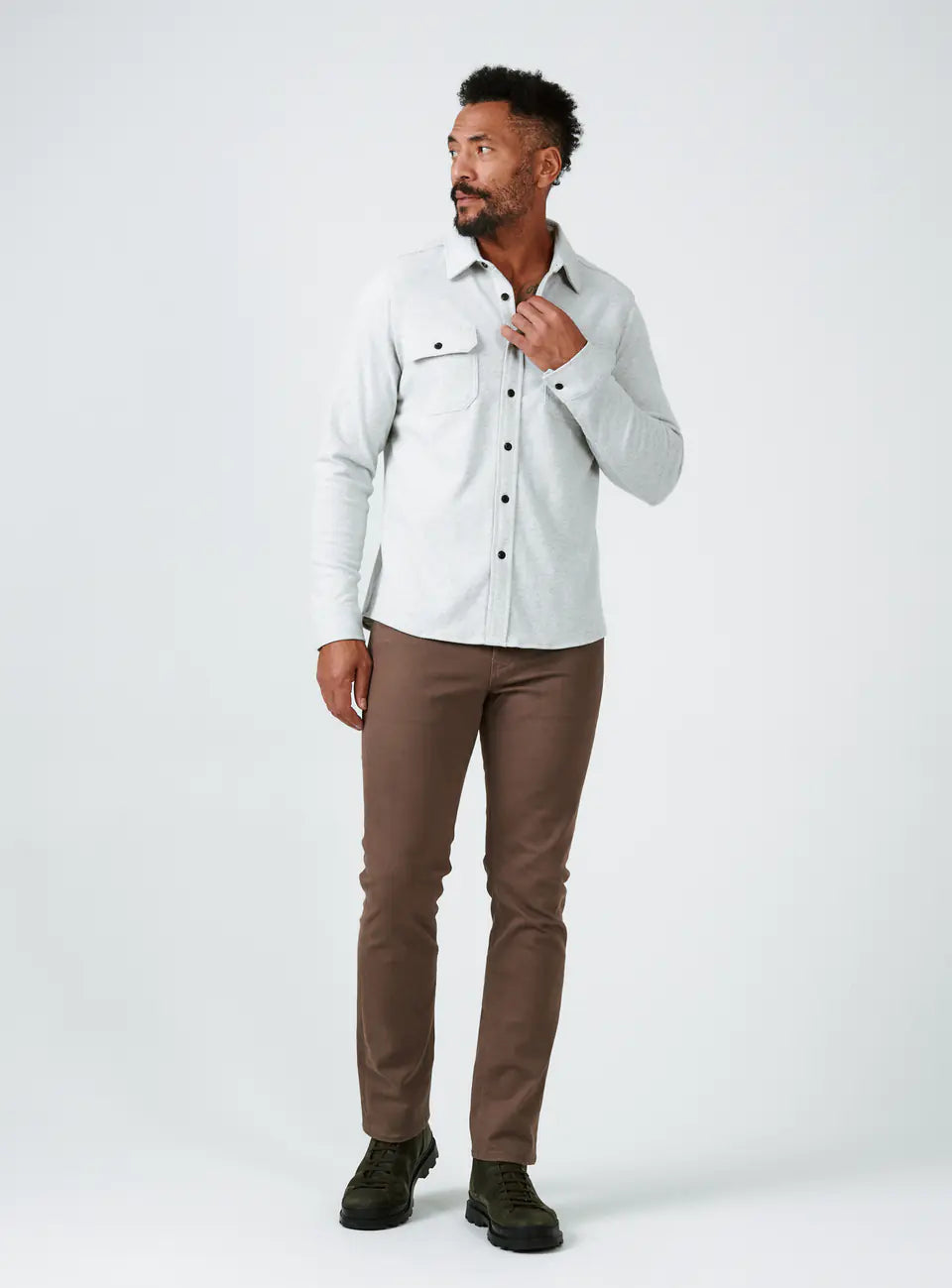 7 Diamonds Men's Generation 4-Way Stretch Long Sleeve Shirt
