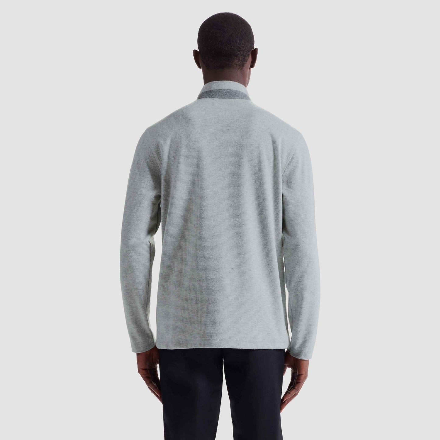 Bugatchi Houndstooth Performance Quarter Zip