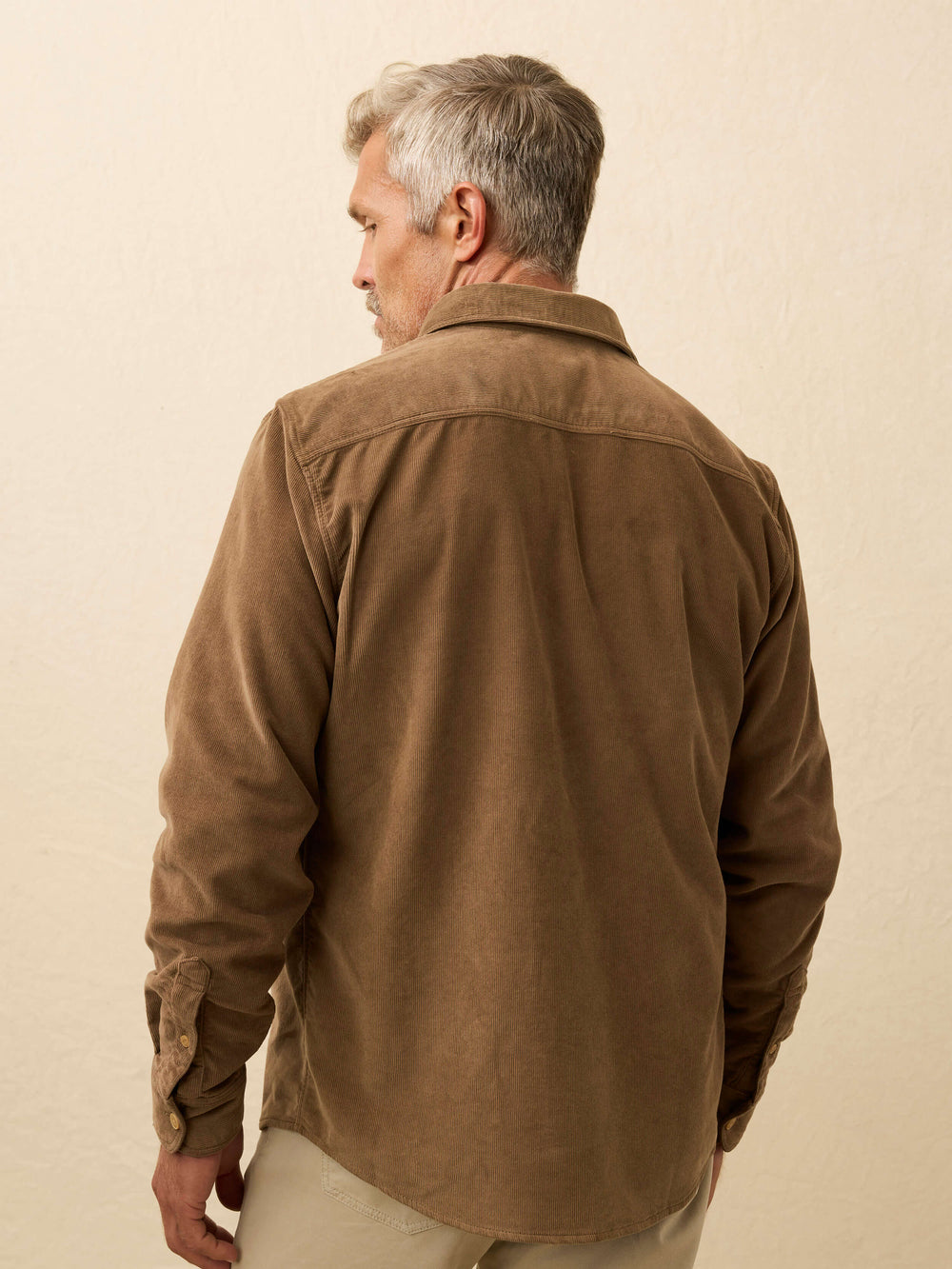 Faherty Men's Stretch Terry Corduroy Workshirt