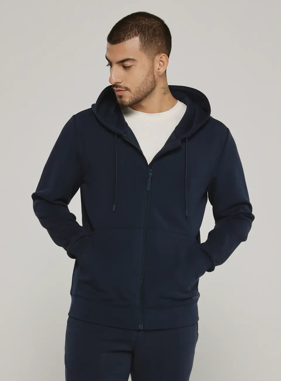 Navy 7 Diamonds Men's REV Full-Zip Hoodie