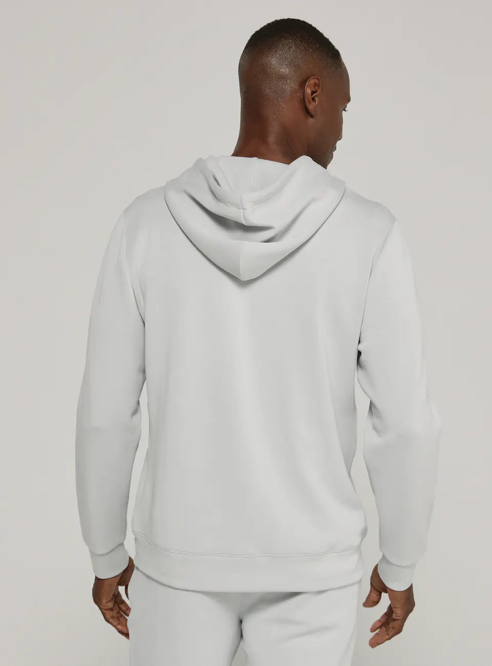 Back of White 7 Diamonds Men's REV Full-Zip Hoodie