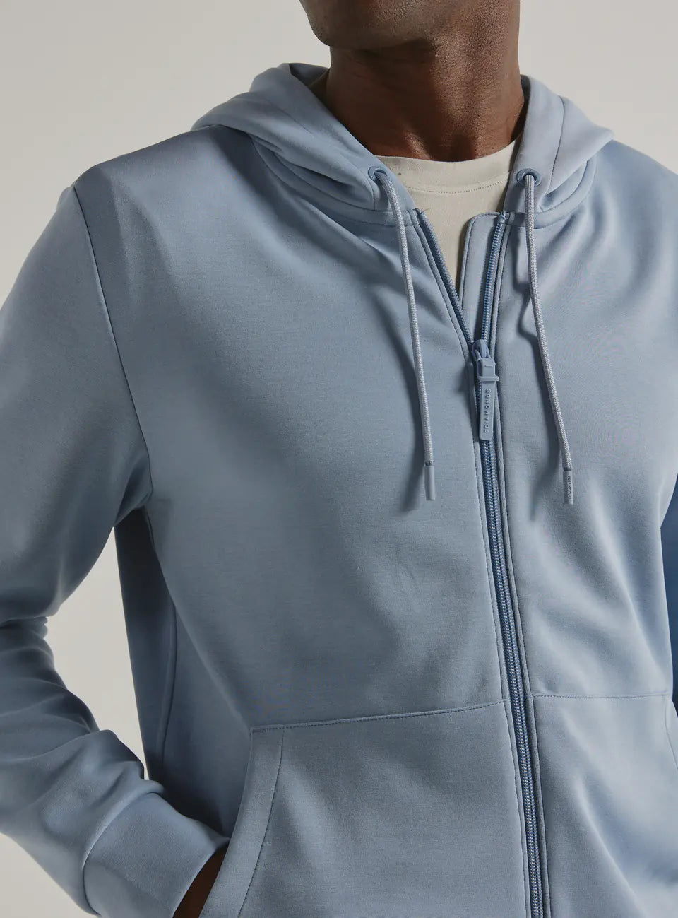 Close up of 7 Diamonds Men's REV Full-Zip Hoodie