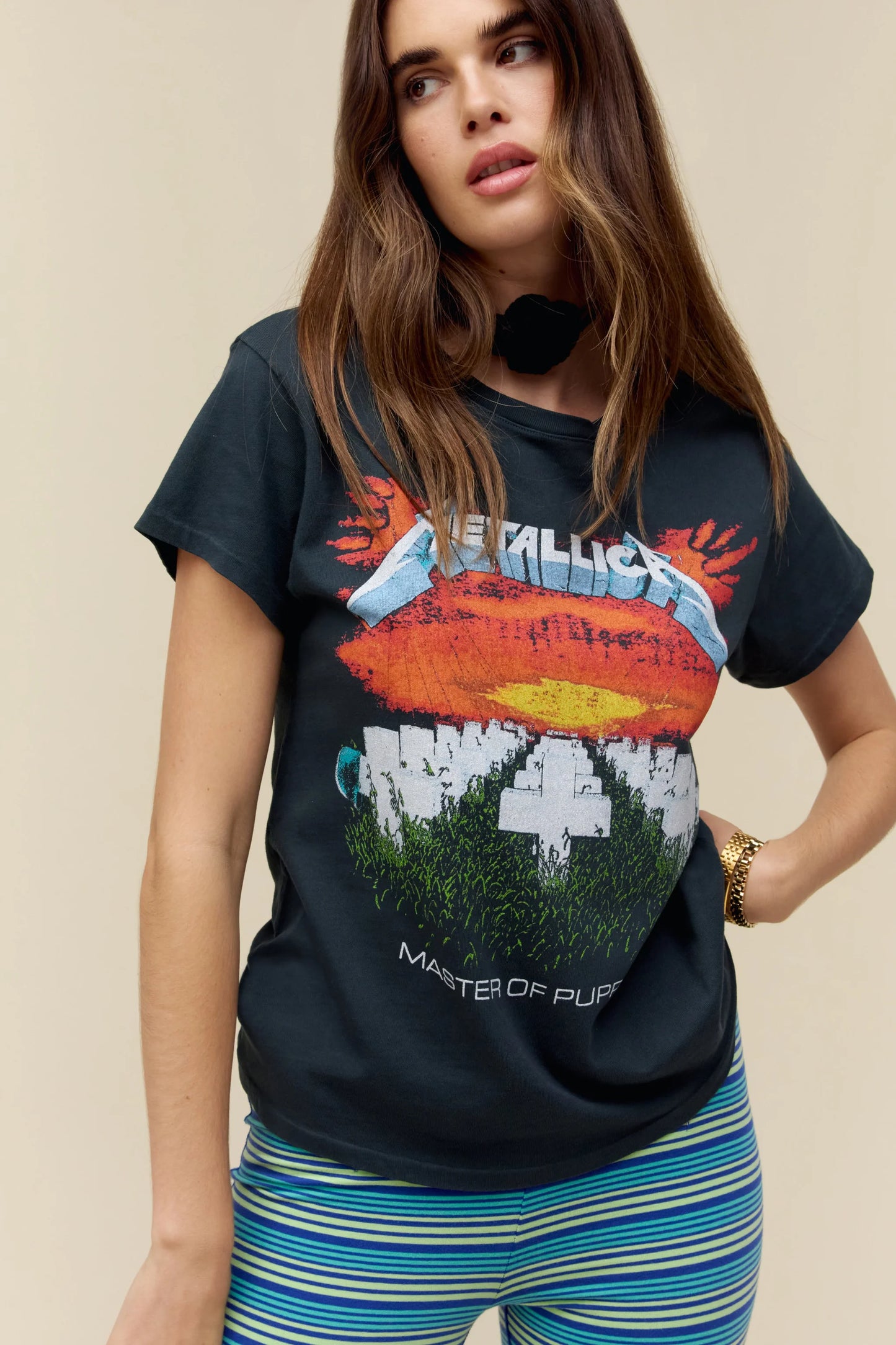 DayDreamer Metallica Master Of Puppets Tour Tee (Vintage Black)