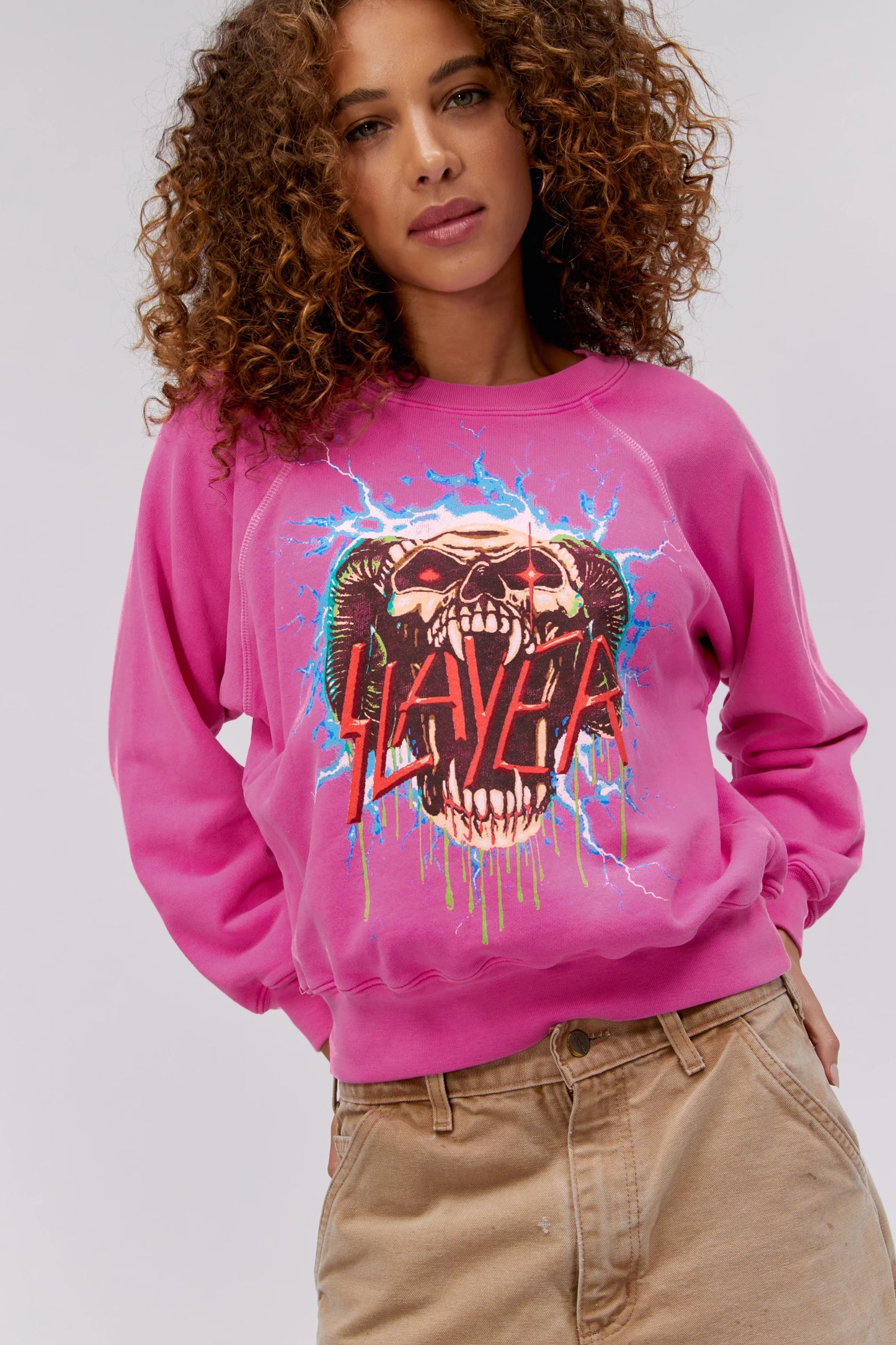 DayDreamer Slayer Electrified Raglan Crew (Sugar Plum)