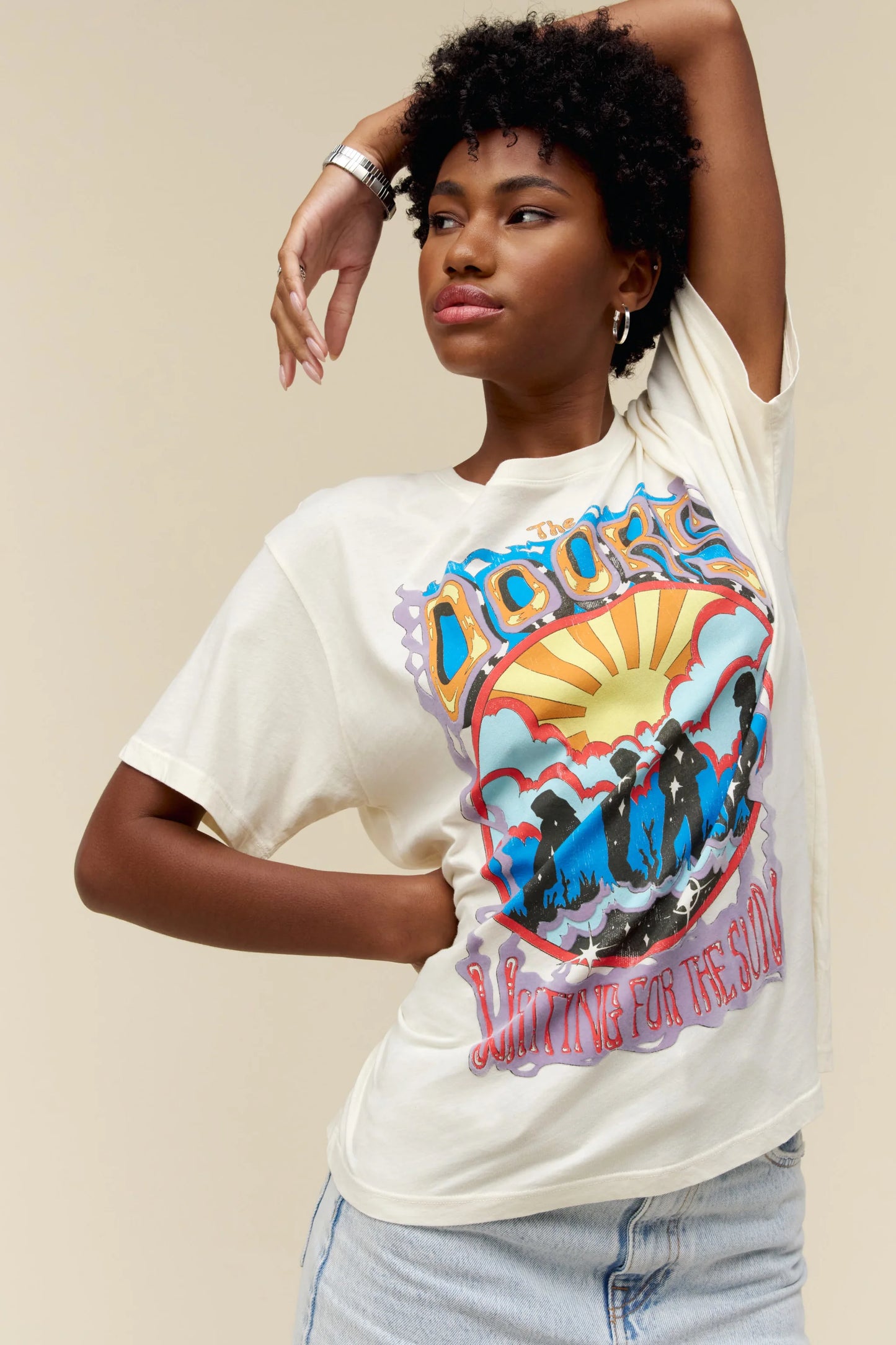 DayDreamer The Doors Waiting For The Sun Boyfriend Tee