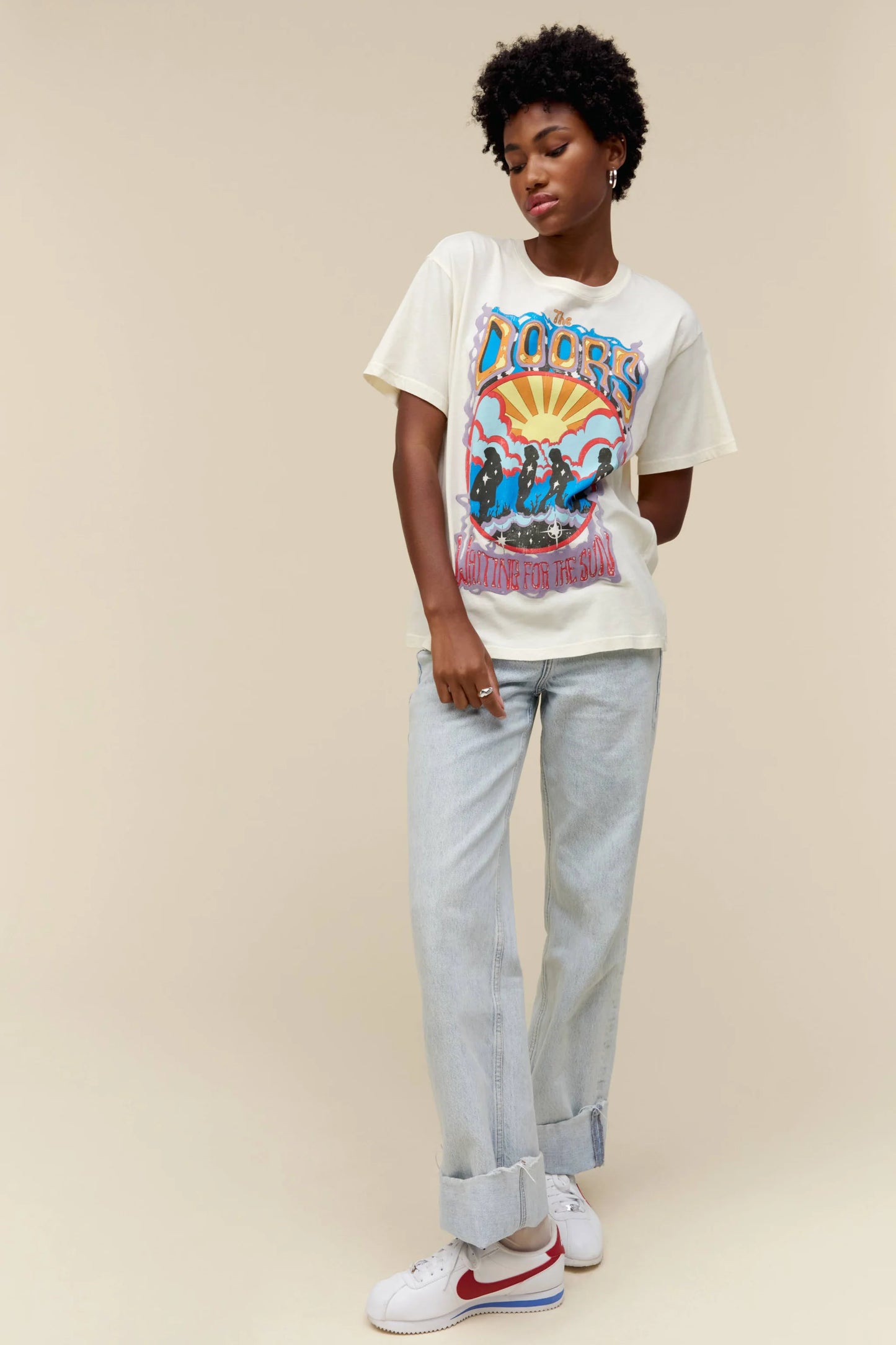 DayDreamer The Doors Waiting For The Sun Boyfriend Tee