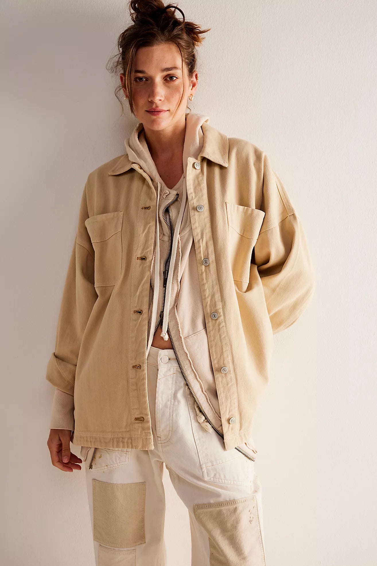 Free People Madison City Twill Jacket