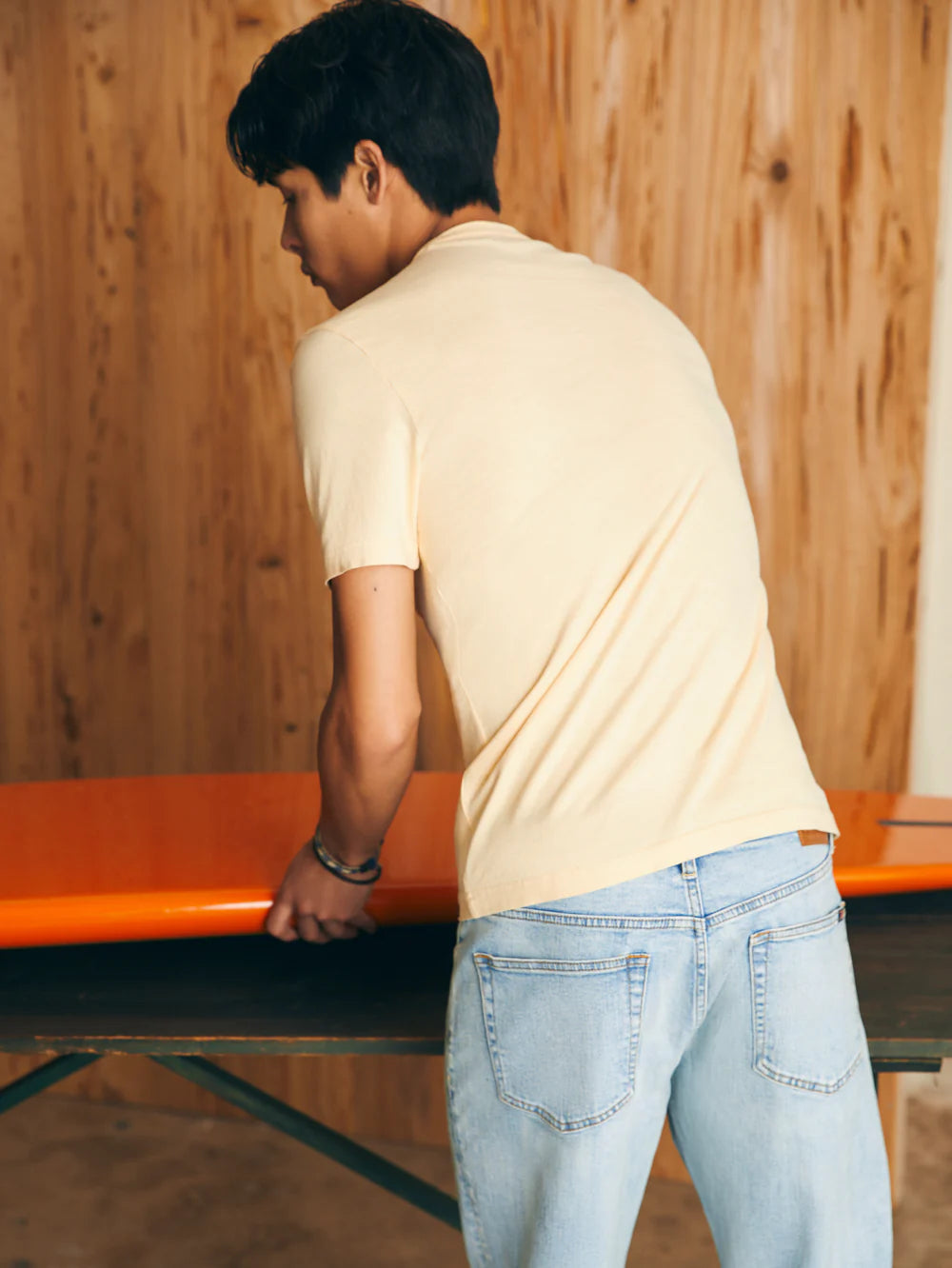Faherty Men's Sunwashed Pocket Tee