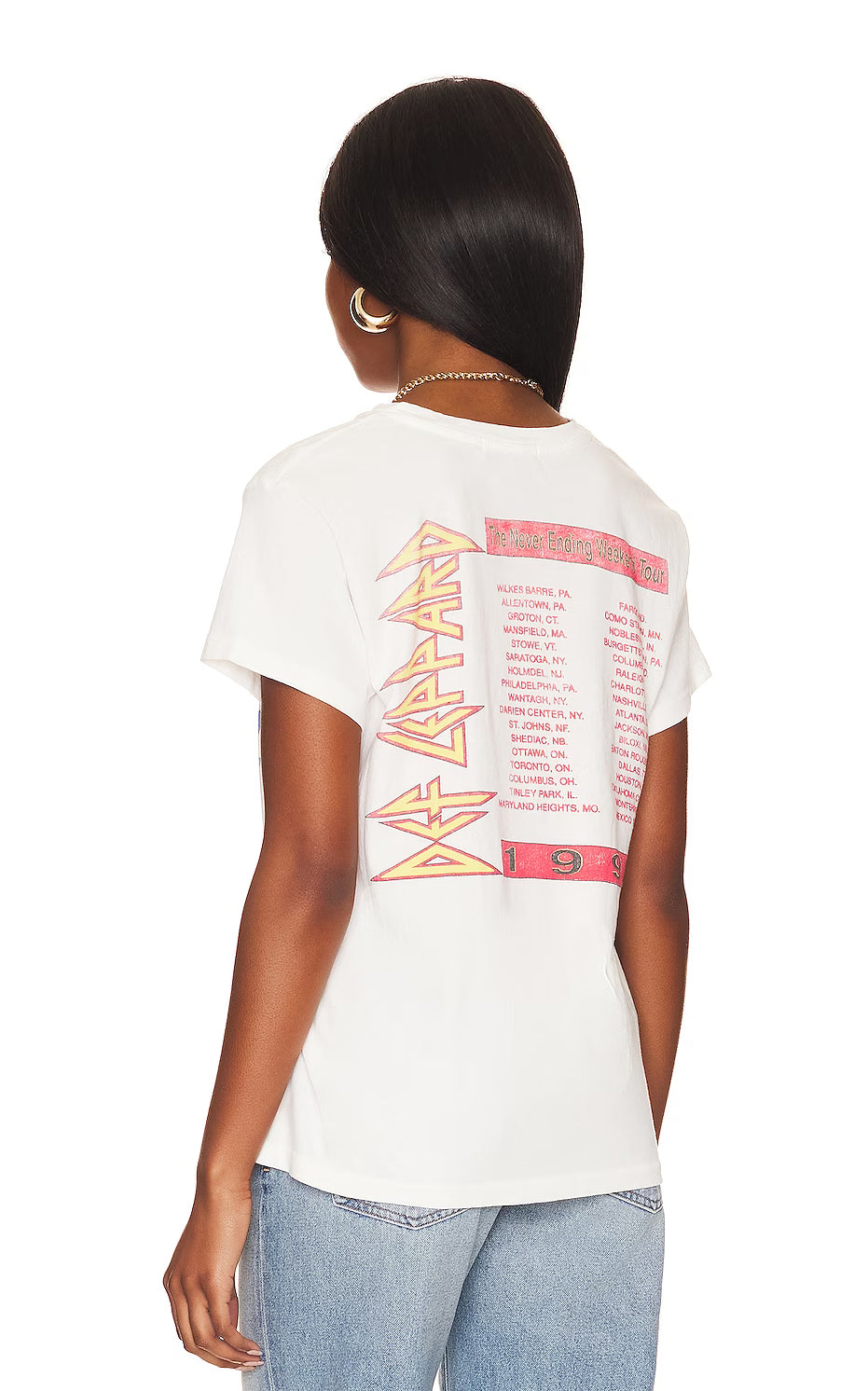 Daydreamer Def Leppard 1993 Tour Tee ( Vintage White )
