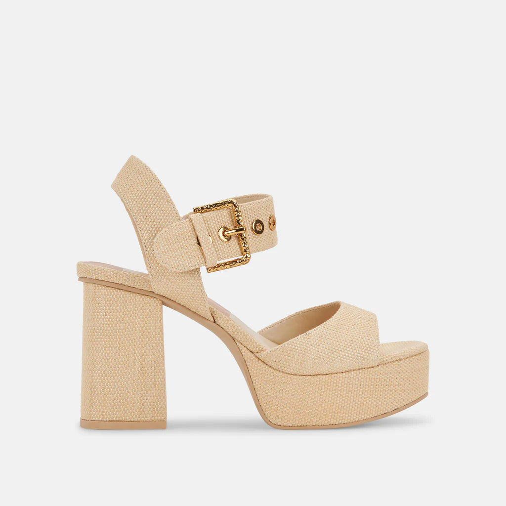Dolce Vita Bobby Heels (Natural Raffia)