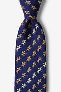Alynn Ties Win, Place, Show Silk Tie (Navy Blue)
