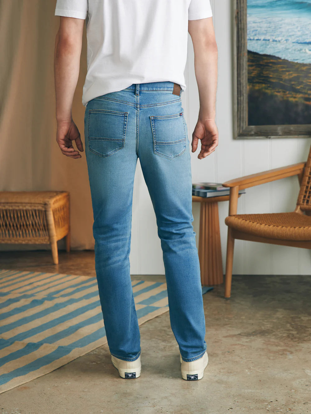 Faherty Men's Stretch Terry 5-Pocket 32 Length