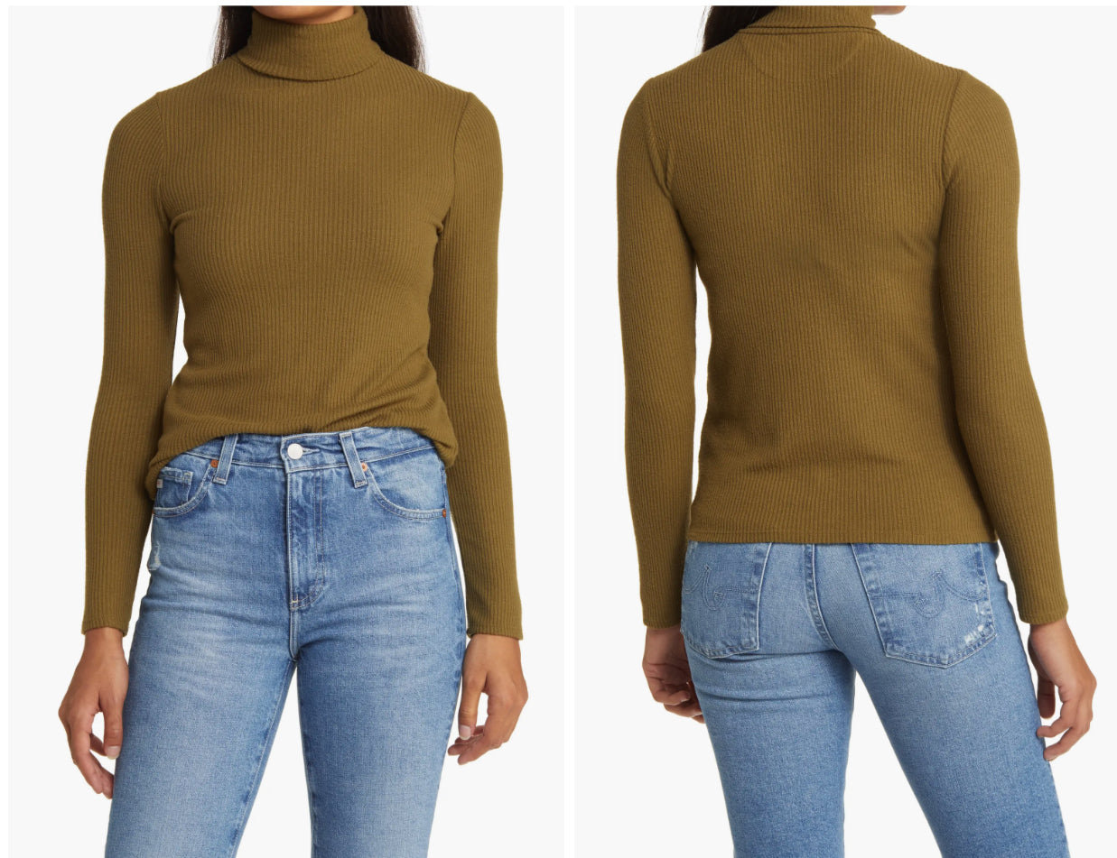 Faherty Women's Legend Ribbed Turtleneck