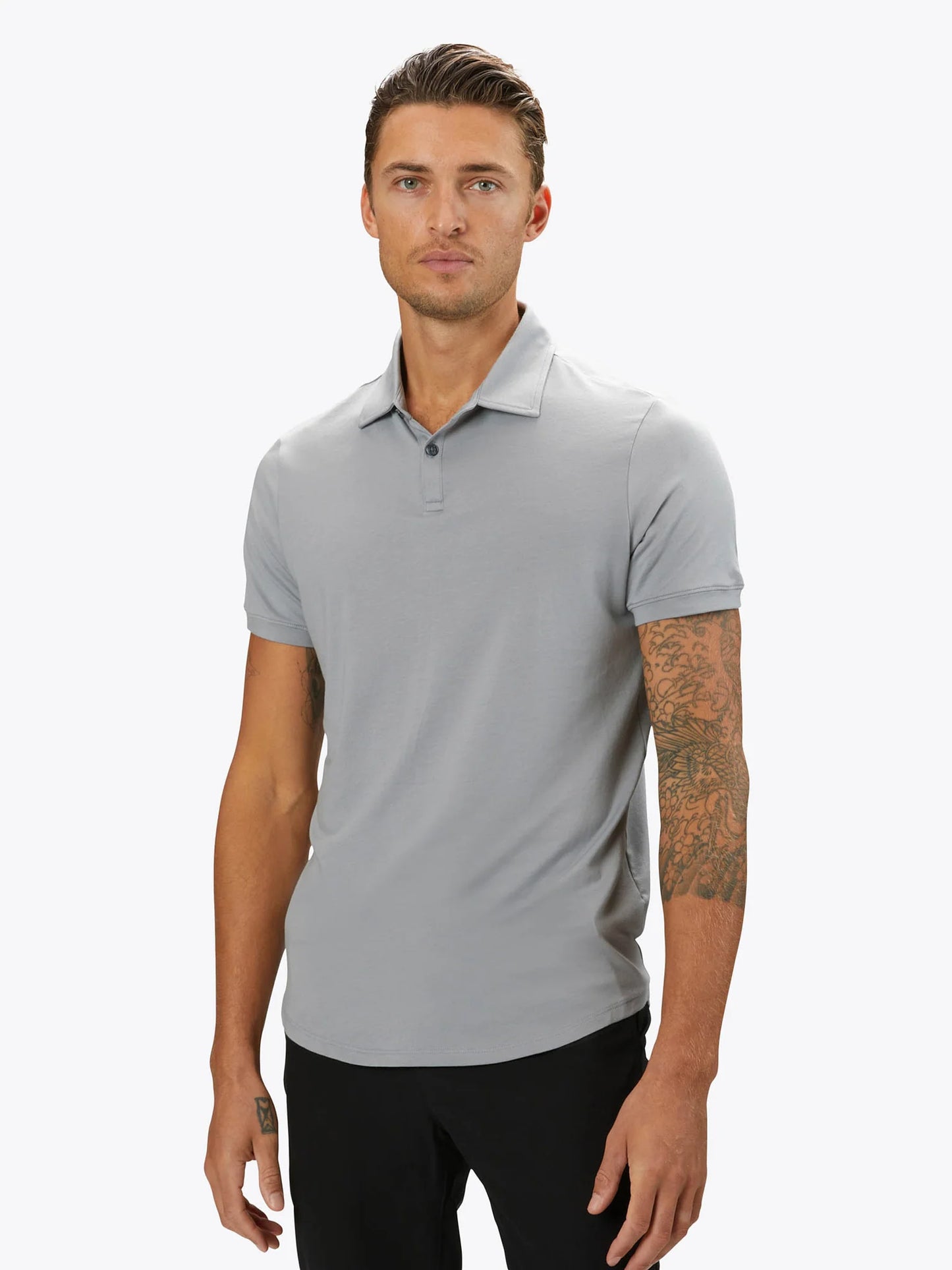 CUTS Men's Curve-Hem COZ Polo