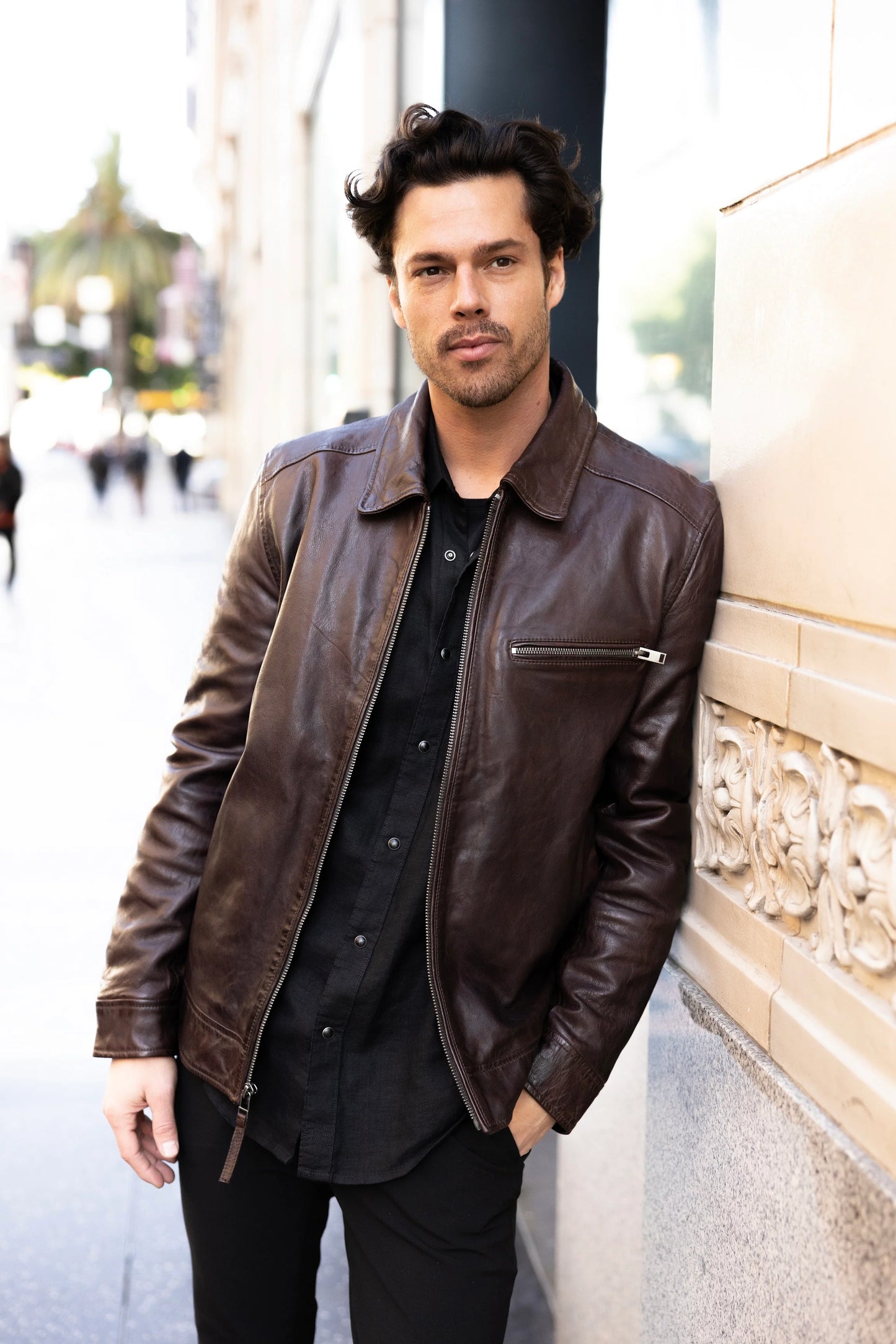 Mauritius Men's Berink Comfort Fit Leather Jacket