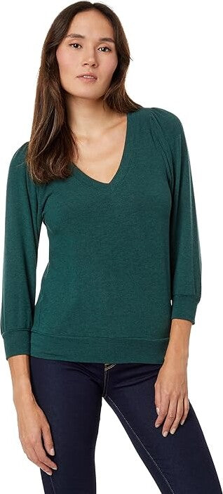 Michael Stars Women's Vic Relaxed V-Neck Pullover