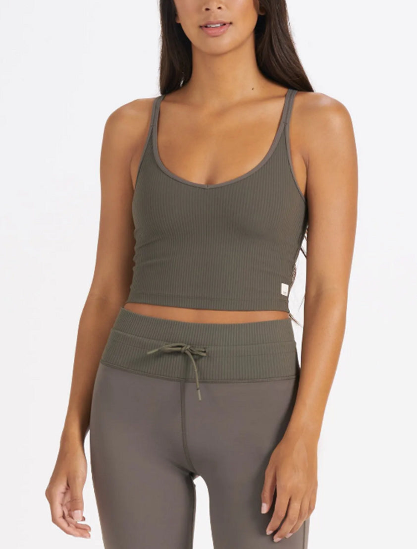 Vuori Women's Rib Crop Tank (Seasonal)
