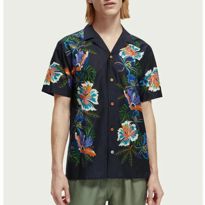 Scotch & Soda Cotton Voile Printed Shirt