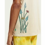 Scotch & Soda Men's Washed Artwork T-Shirt (Off White)
