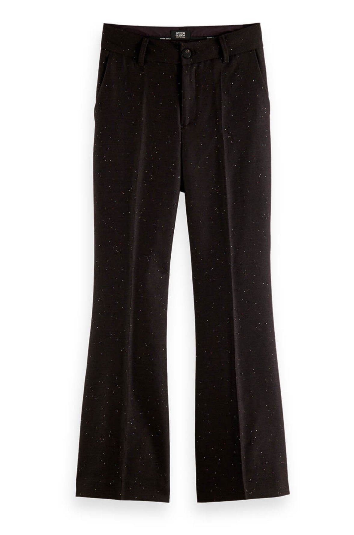 Scotch And Soda Women’s High Rise Flare Trousers With Sequins