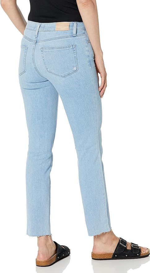 Paige Women's Amber - Mid Rise Straight Ankly (Camille Distressed)