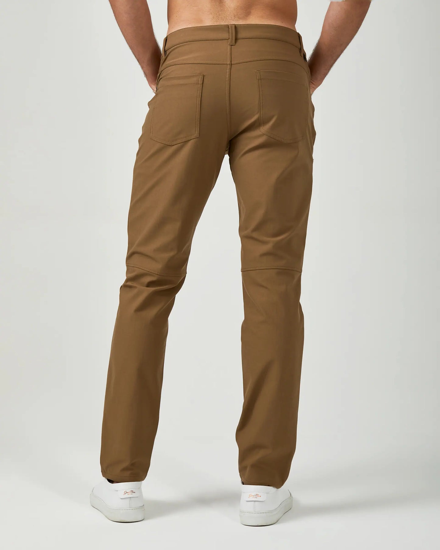 Back of Light Brown 7 Diamonds Men's Infinity 7 Pocket Pant (Core)
