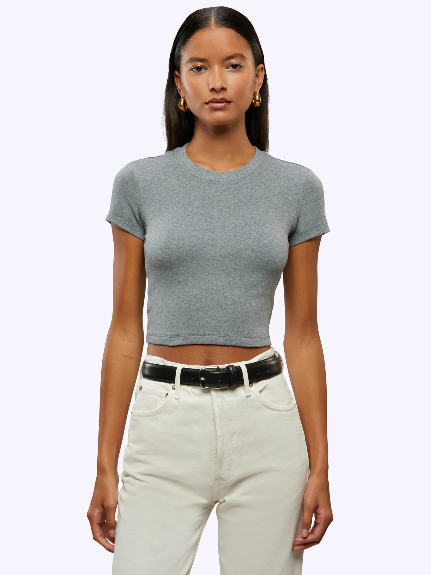 CUTS Women's Crew Tomboy Slim Cropped