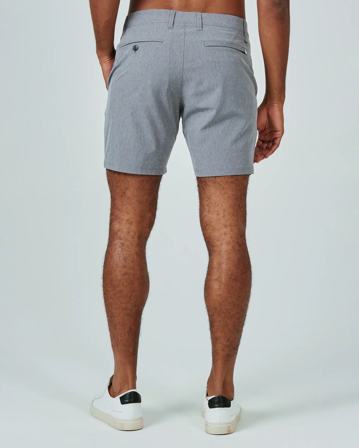 Back of Gray 7 Diamonds Men's Crossroads "7 Shorts