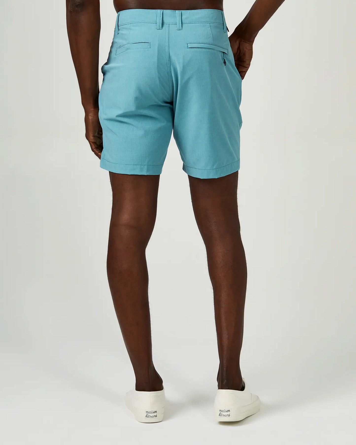 Back of Light Blue 7 Diamonds Dynamic 7" Hybrid Short