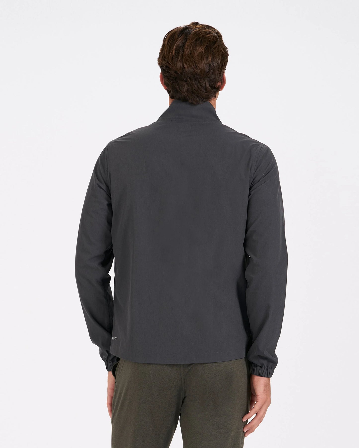 Vuori Men's Venture Track Jacket (Black Linen Texture)