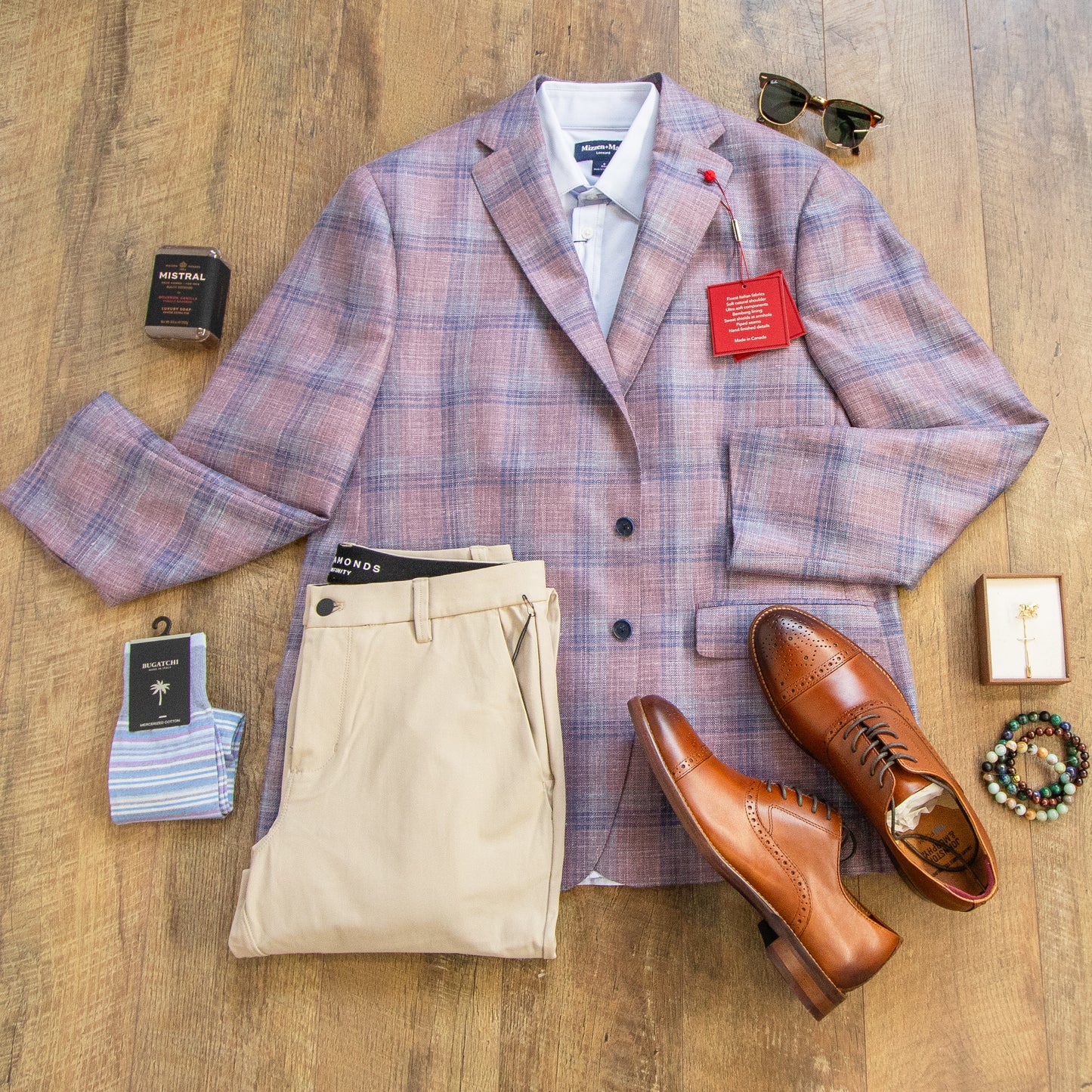 TailoREd Giini Blazer (Lilac / Blue)
