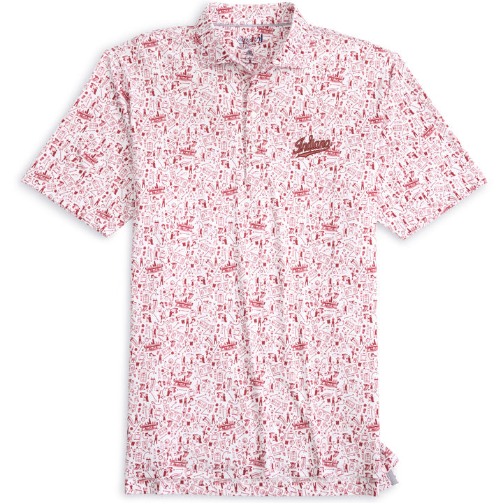 Johnnie-O Hoop There It Is Polo Hoosiers