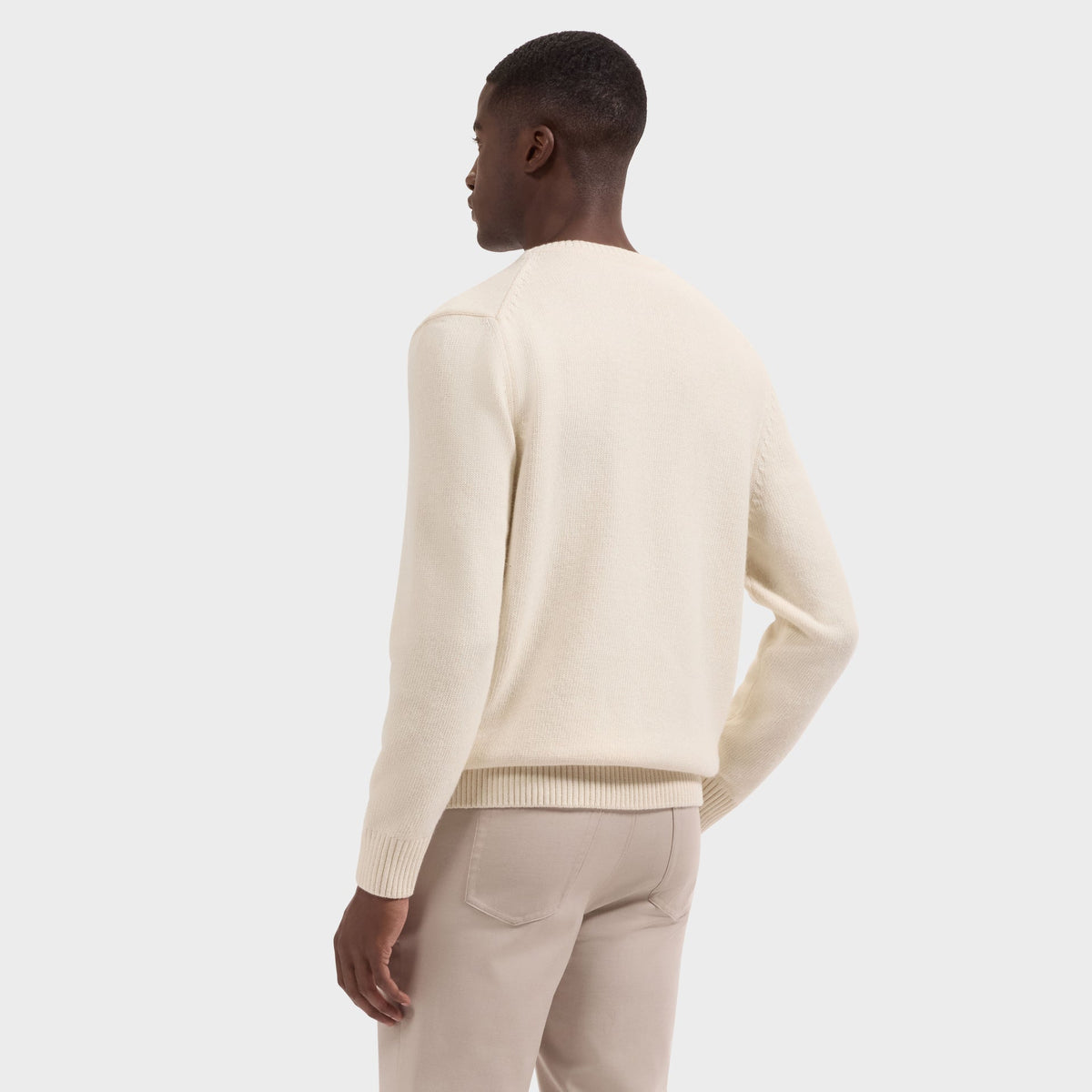 Bugatchi Heritage Stripe Crew Neck Sweater