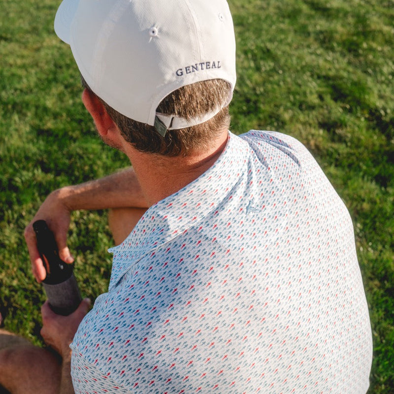 GenTeal Fin Frenzy Printed Performance Polo