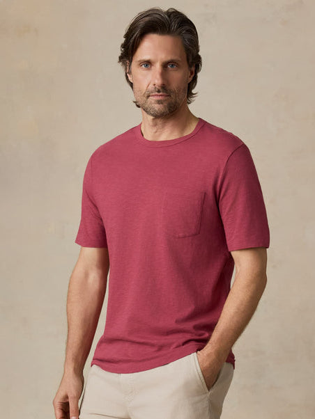 Faherty Men's Sunwashed Pocket Tee