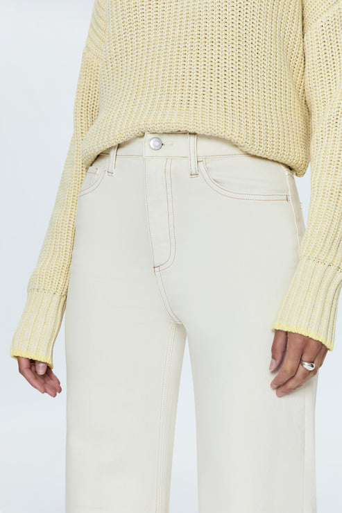 Pistola Lana High Rise Ultra Wide Leg - Ecru