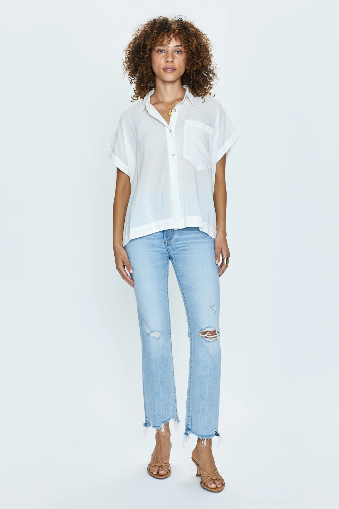 Pistola Lennon High Rise Crop Boot Jeans