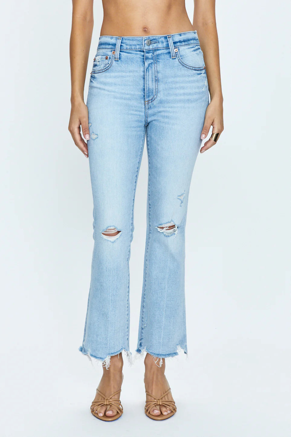 Pistola Lennon High Rise Crop Boot Jeans