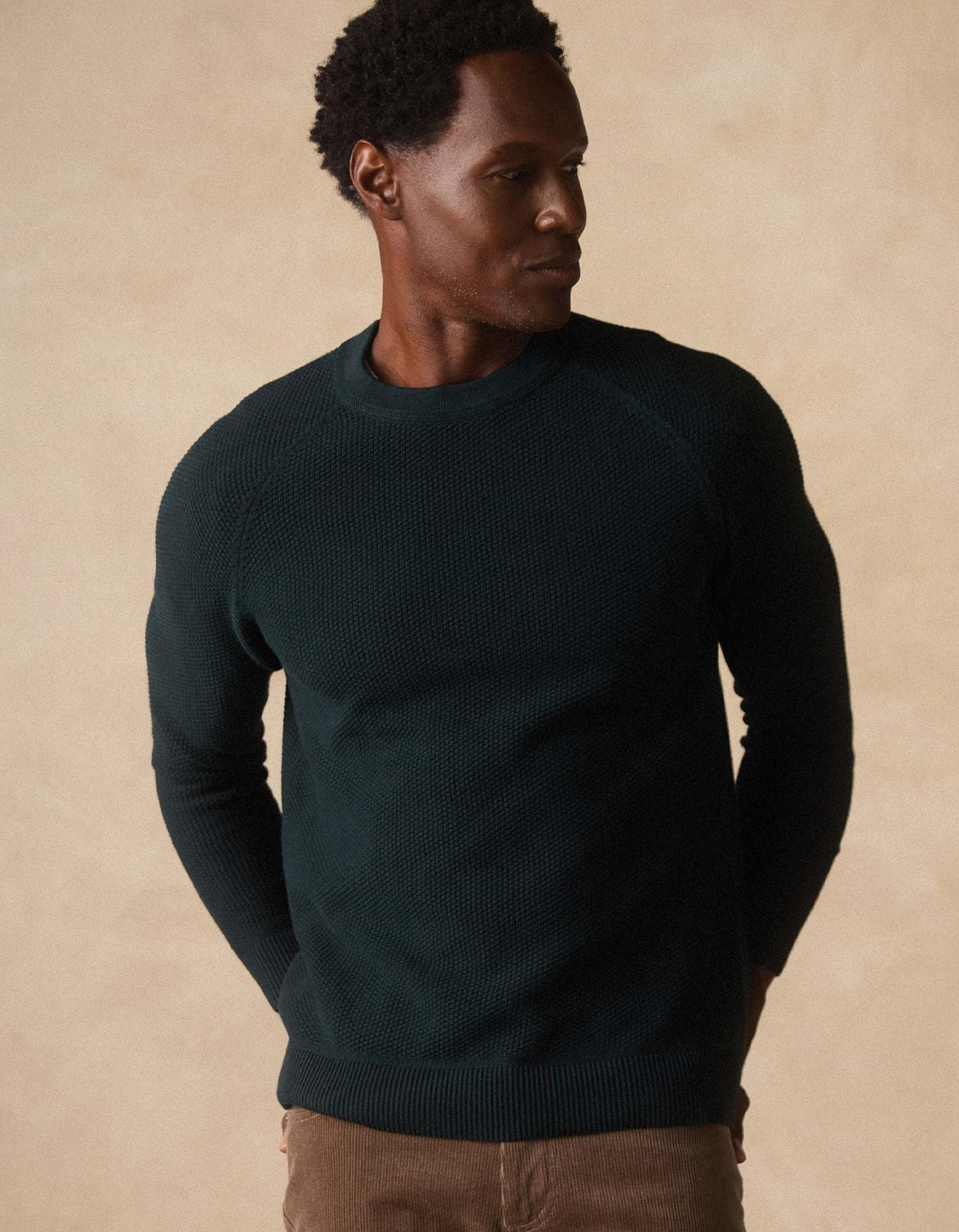 The Normal Brand Men's Coolmax Textured Crewneck Sweater