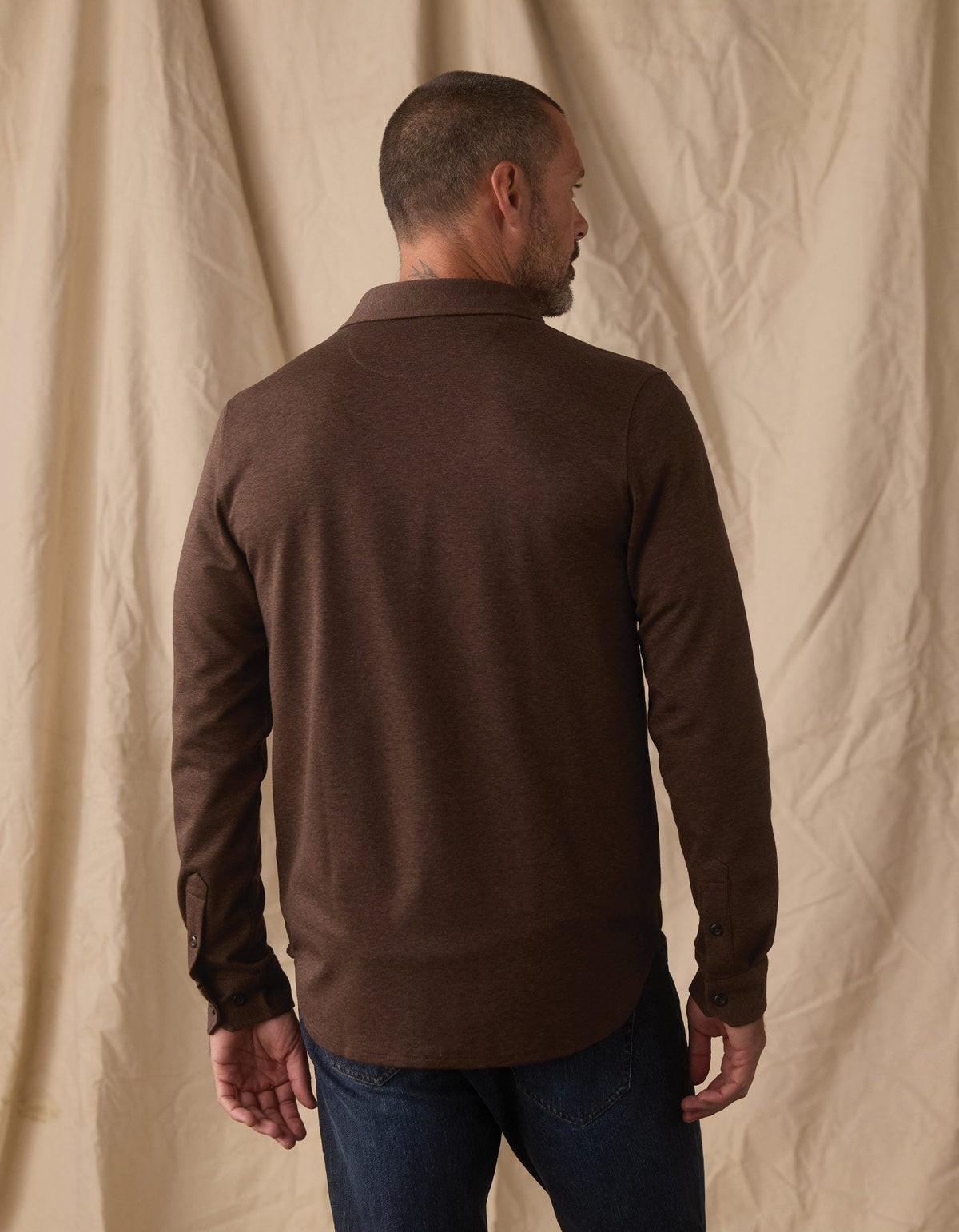 The Normal Brand Men's Stratus Knit Button Up