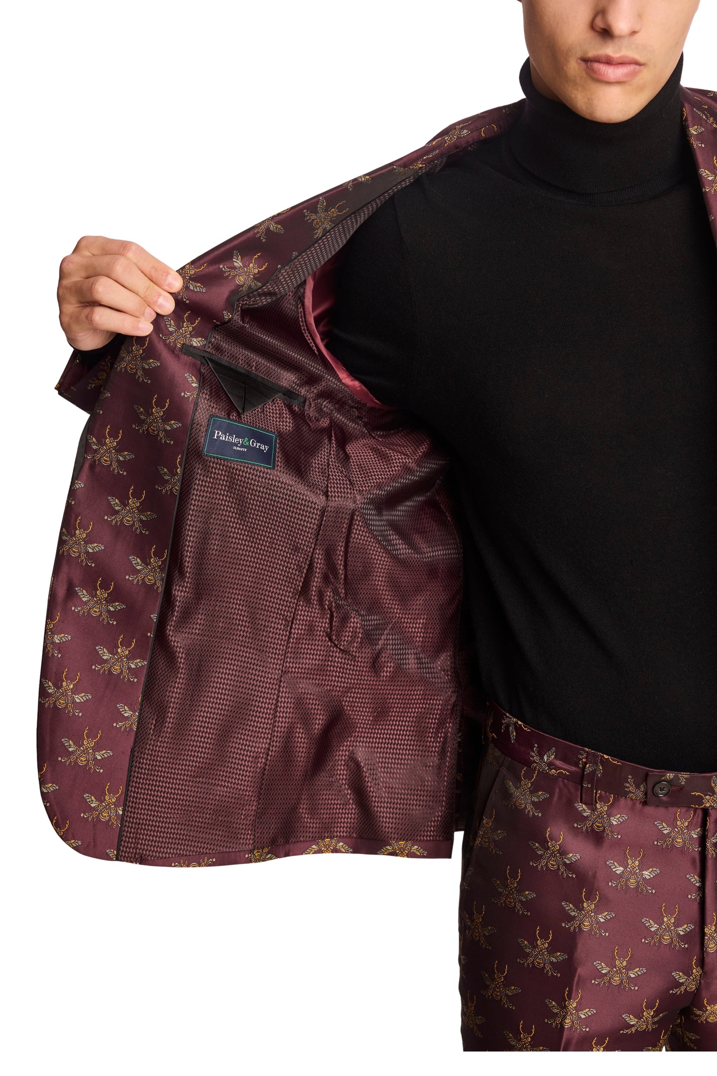 Paisley & Gray Grosvenor Peak Tux Jacket- Slim