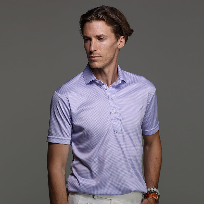 Collars & Co Semi-Spread Collar Polo - Pattern