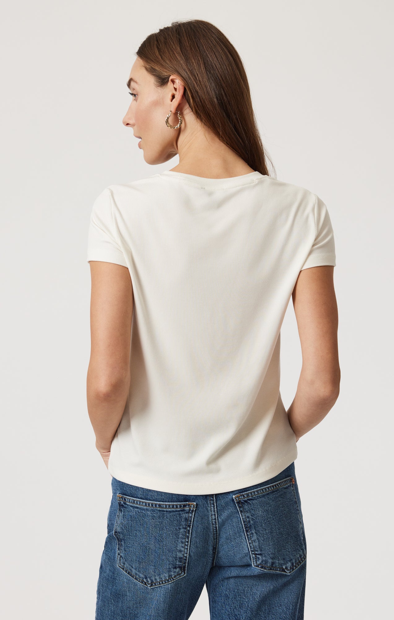 Mavi Women's Short Sleeve Basic Tee