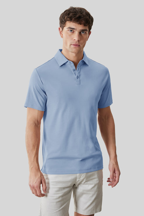 Robert Barakett Georgia Short Sleeve Herringbone Polo