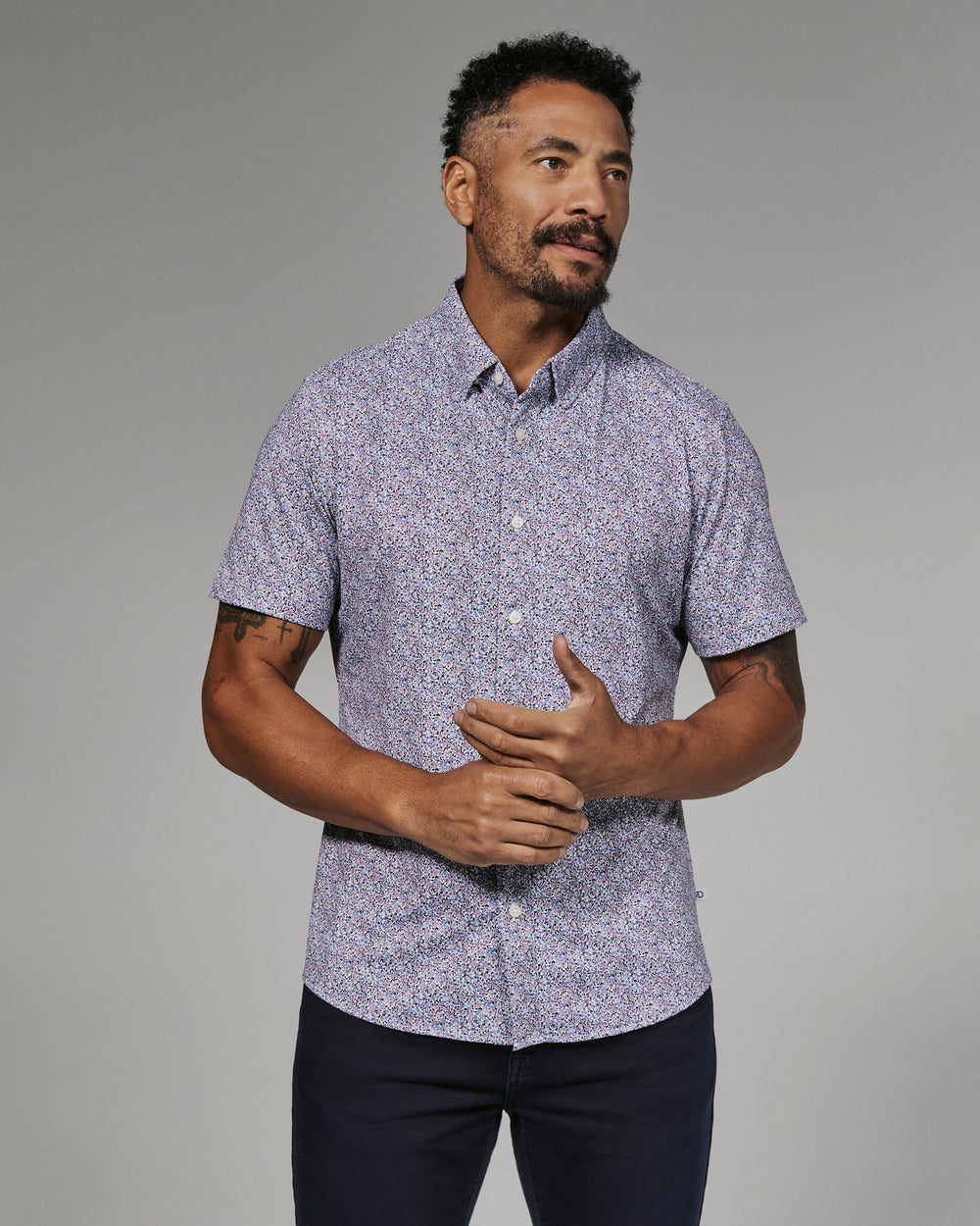 7 Diamonds Men's Tropez Short Sleeve Shirt