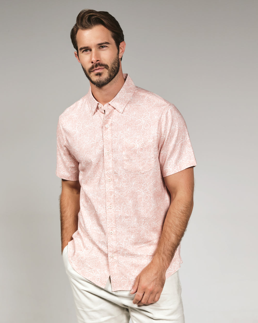 7 Diamonds Men's Fontaine Short Sleeve Shirt